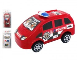 Gioco Furgoncino polizia a frizione 13x6cm