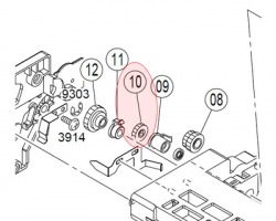 Konica Minolta 4163560901 Gear originale