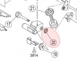 Konica Minolta 4163563901 Gear 14T originale