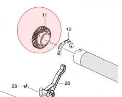 Samsung JC66-01254A Ingranaggio rullo fusore superiore 45T originale