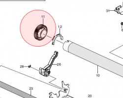 Samsung JC6601254A Upper fuser roller gear 45T compatibile