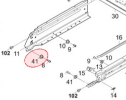 Kyocera 302NL09130 Pulley cassette rail originale (302NL09030)