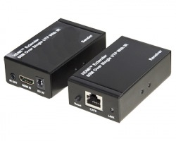 Link Estensore HDMI tramite cavo CAT.5/6 fino a 60mt - FULL HD c/sensore infrarossi per telecomandi