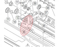 Konica Minolta 4163523701 Rear seal originale