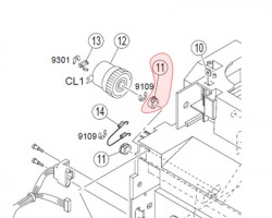 Konica Minolta 1164-3509-01 Bushing originale