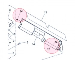 Konica Minolta 4030-3125-01 Tension spring originale