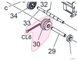 Konica Minolta A02E-M200-00 Clutch originale