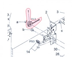 Konica Minolta A02E-M202-00 Clutch originale