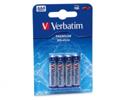 Verbatim 49920 Batterie alcaline AAA mini stilo 1.5V blister da 4pz