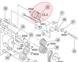 Konica Minolta 9J06M20100 Clutch originale (9322-1200-32)