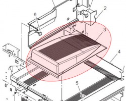 Konica Minolta A0ED161001 Top Tray originale (A0ED161002)