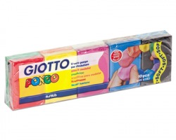 Fila-Giotto 510800 Pongo in 10 panetti da 50gr in colori assortiti - 1pz