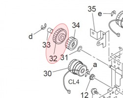 Konica Minolta 4030306401 Gear 33T originale