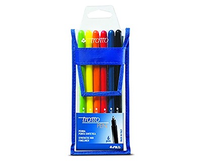 Fila-Tratto 807800 Tratto Pen - Busta da 6pz in colori assortiti - OFBA srl