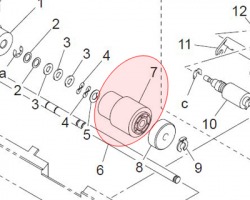 Konica Minolta 4034-3012-01 Pickup roller originale