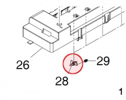 Kyocera 2BL20080 Claw heat roller originale