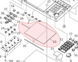 Kyocera 302H094271 Parts, tablet operation, sp (touch screen) originale