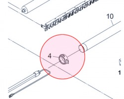 Kyocera 2C920150 Boccola rullo fusore superiore front compatibile