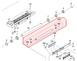 Kyocera 2GR94280 Rullo fusore inferiore compatibile