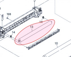 Kyocera 2KK94290 Rullo fusore inferiore PFA compatibile