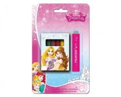 Disney Principesse blister da 12 gessi colorati con portagesso