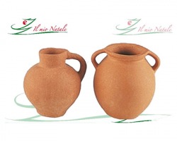 Anfore tipo terracotta, in set da 2pz