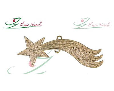 Disegno Stella Cometa Di Natale.Stella Cometa Oro Per Presepe Misura 15cm Ofba Srl