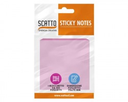 Scatto MT7575-ASS Sticky notes - Foglietti riposizionabili 75 x 75mm, colori pastello assortiti, 100 fogli - 1pz