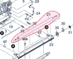 Kyocera 302FG93092 Transfer roller originale