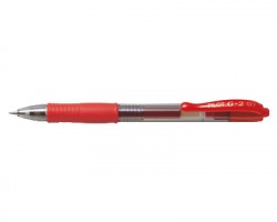 Pilot 001522 G2 - penna rossa a sfera a scatto con inchiostro gel