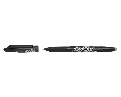 Pilot 006660 Frixion ball - penna nera a sfera cancellabile e ricaricabile,  0.7mm - OFBA srl