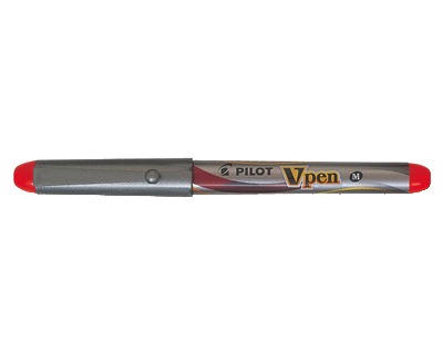 Pilot 007572 Vpen - penna stilografica rossa usa e getta - riserva