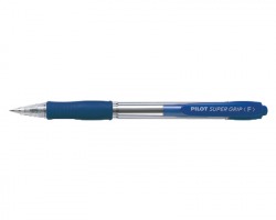 Pilot 001532 Supergrip - penna blu a sfera a scatto, 0.7mm