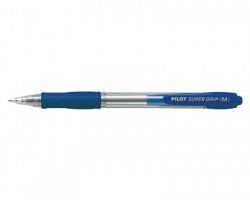 Pilot 001441 Supergrip - penna blu a sfera a scatto, 1mm