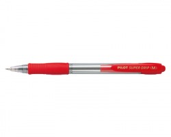 Pilot 001442 Supergrip - penna rossa a sfera a scatto, 1mm - conf. 12pz