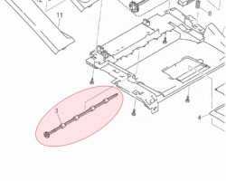 Brother LM4105001 Eject roller assy originale