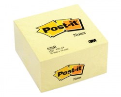 3M Post-It 636-B Notes cubo giallo canary 76 x 76mm 450ff - 1pz