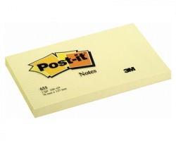 3M 655 Post-It Notes giallo canary 76 x 127mm100ff - 12pz