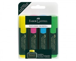 Faber-Castell 154804/254831 Textliner 48 - evidenziatori colori assortiti - 4pz