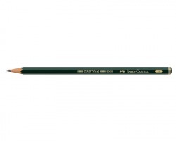 Faber-Castell 119011 Matita grafite castell 9000 esagonale nero, gradazione H, sistema sv anti rottura mina