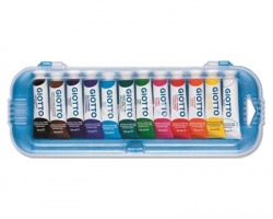 Fila Giotto 302500 Box 12 tubetti tempera Extra Fine assortiti 7.5ml