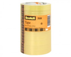 3M-Scotch 508-1566 Nastro adesivo trasparente in torre 15mm x 66m - conf. 10pz