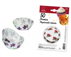 Pirottini in carta per muffin/cupcake misura medium, fantasie assortite - conf. 50pz