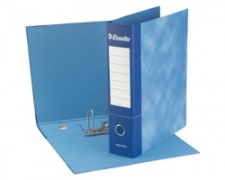 Esselte 390775050 Essentials G75 registratore protocollo blu dorso 8cm formato utile 23 x 33cm