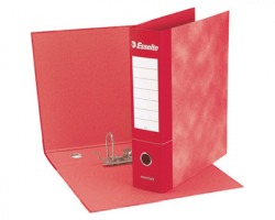 Esselte 390775160 Essentials G75 registratore protocollo rosso dorso 8cm formato utile 23 x 33cm