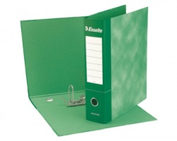 Esselte 390775180 Essentials G75 registratore protocollo verde dorso 8cm formato utile 23 x 33cm