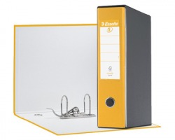 Esselte 390755090 Eurofile G55 registratore protocollo giallo, dorso 8cm formato utile 23 x 33cm