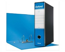 Esselte 390783800 Oxford G83 registratore commerciale azzurro, dorso 8cm formato utile 23 x 30cm