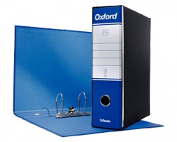 Esselte 390783050 Oxford G83 registratore commerciale blu, dorso 8cm formato utile 23 x 30cm