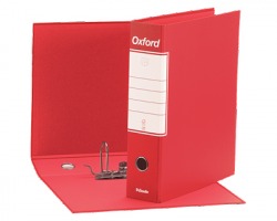 Esselte 390783160 Oxford G83 registratore commerciale rosso, dorso 8cm formato utile 23 x 30cm